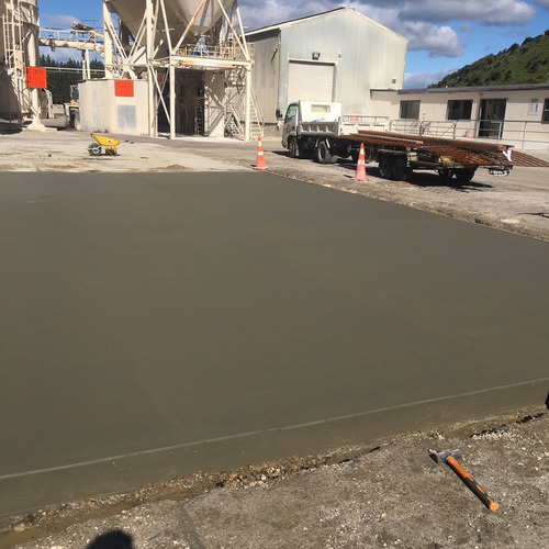 Quantum Concrete completed this concrete loader pad for Graymont limeworks