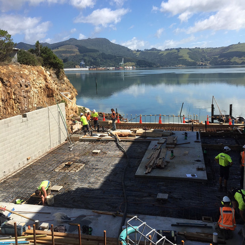 Marine Studies Centre concrete laying, by Quantum Concrete